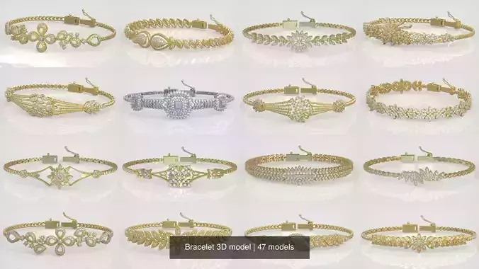 Bracelet 3D 47 models 3D Model Collection