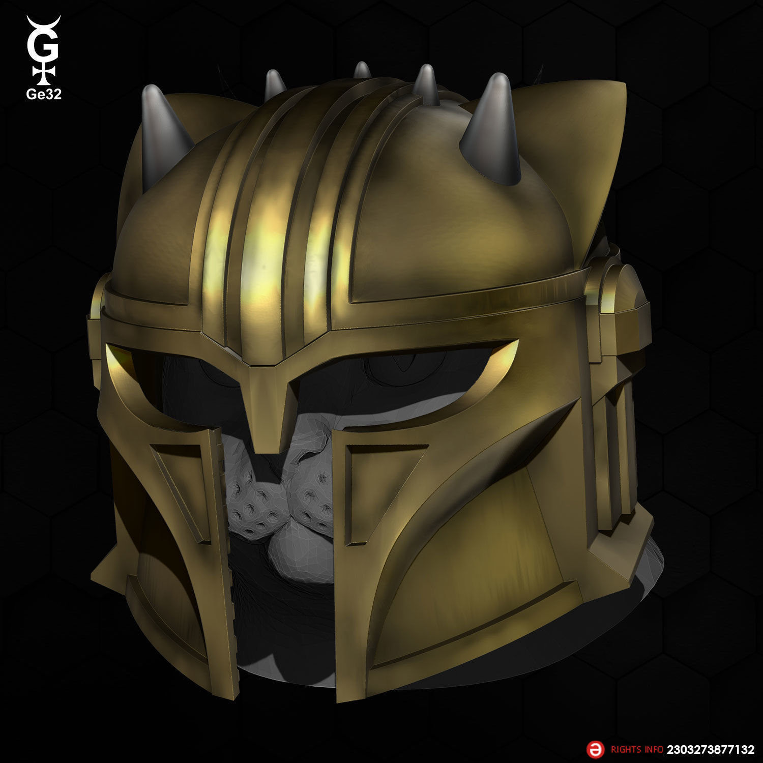 THE ARMORER CAT - HELMET 3D print model_4