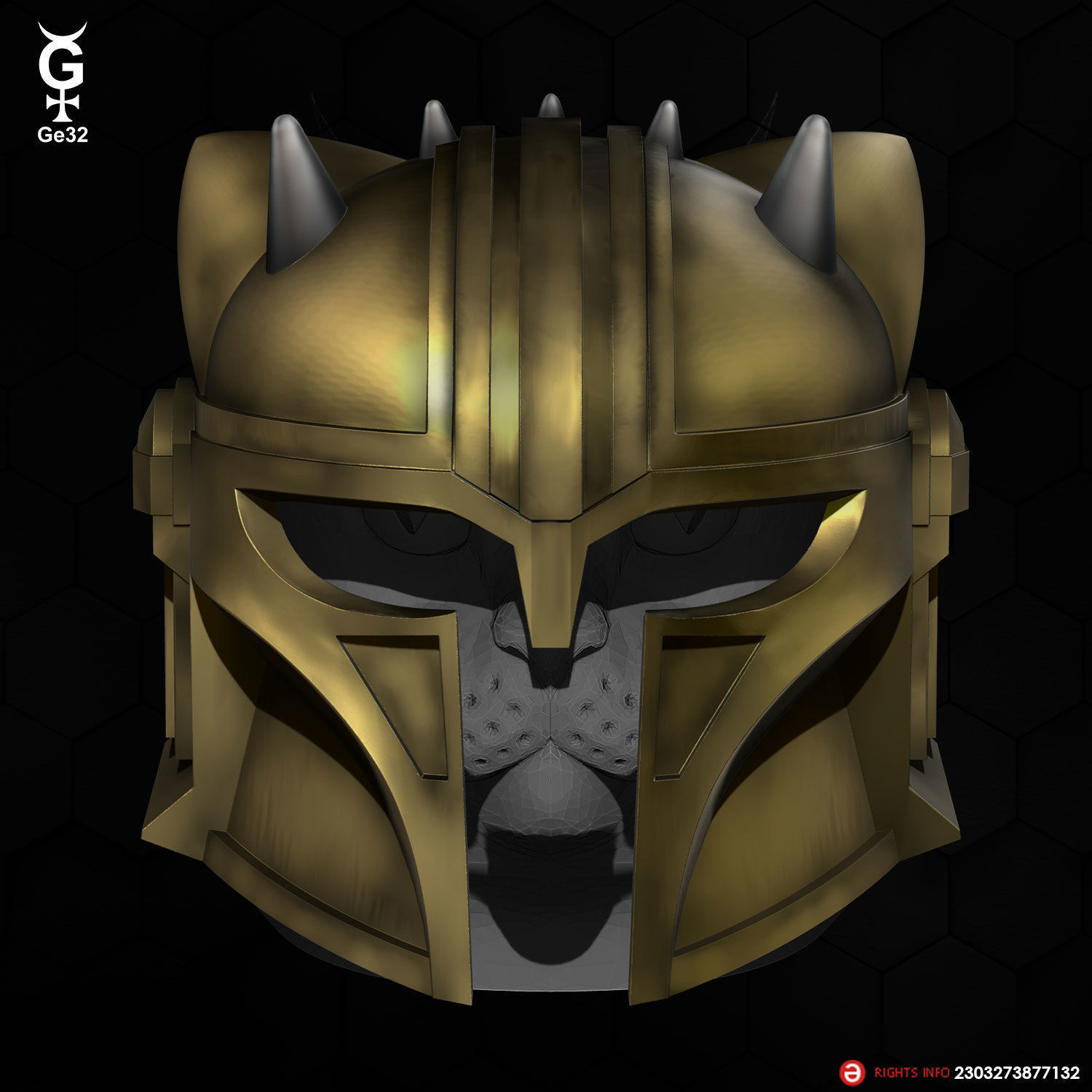 THE ARMORER CAT - HELMET 3D print model_3