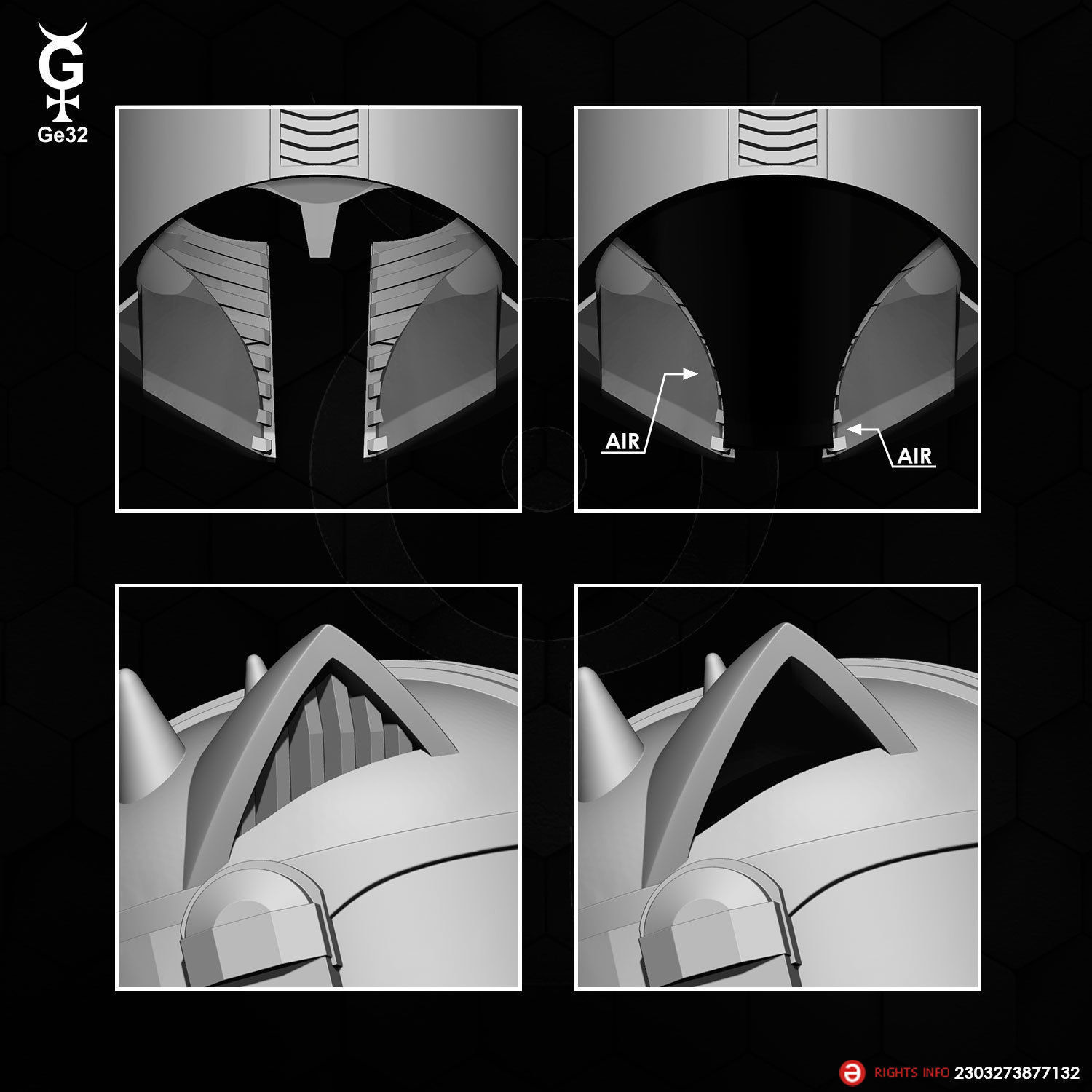 THE ARMORER CAT - HELMET 3D print model_6