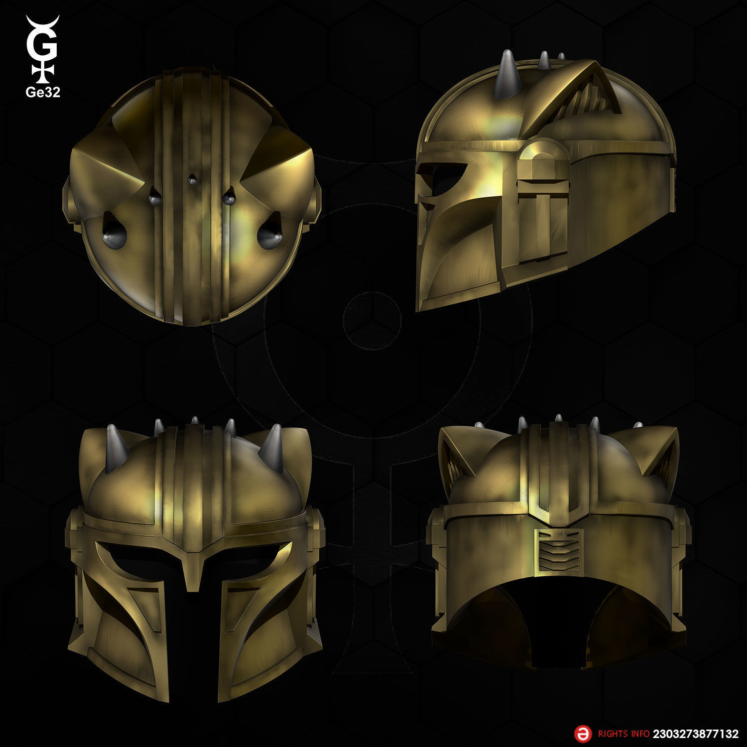 THE ARMORER CAT - HELMET 3D print model_2