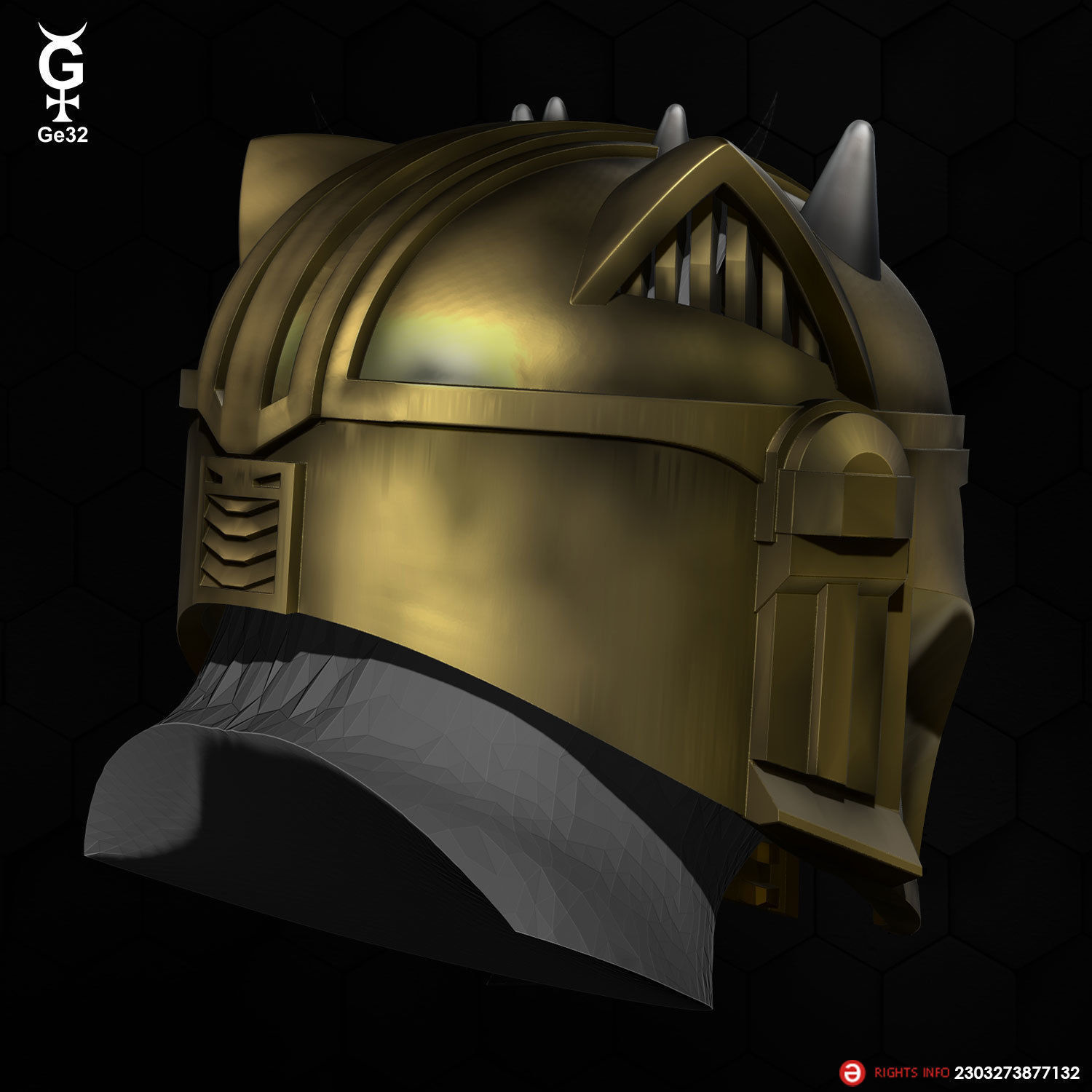 THE ARMORER CAT - HELMET 3D print model_5