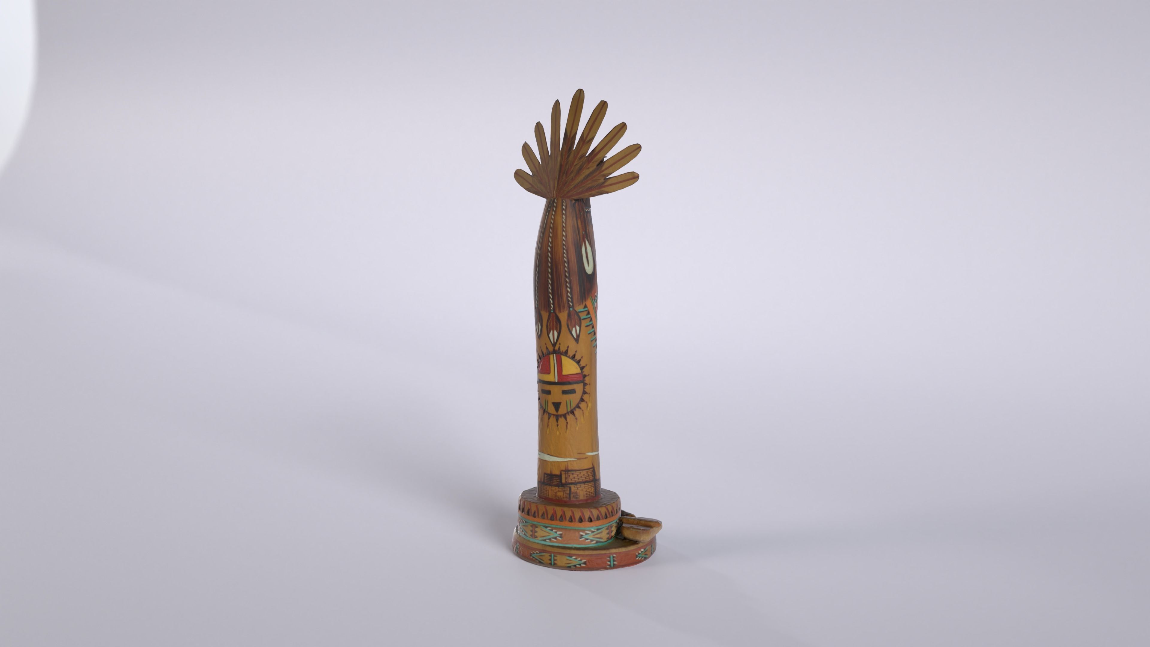 Kachina Doll 001 Low-poly 3D model_5