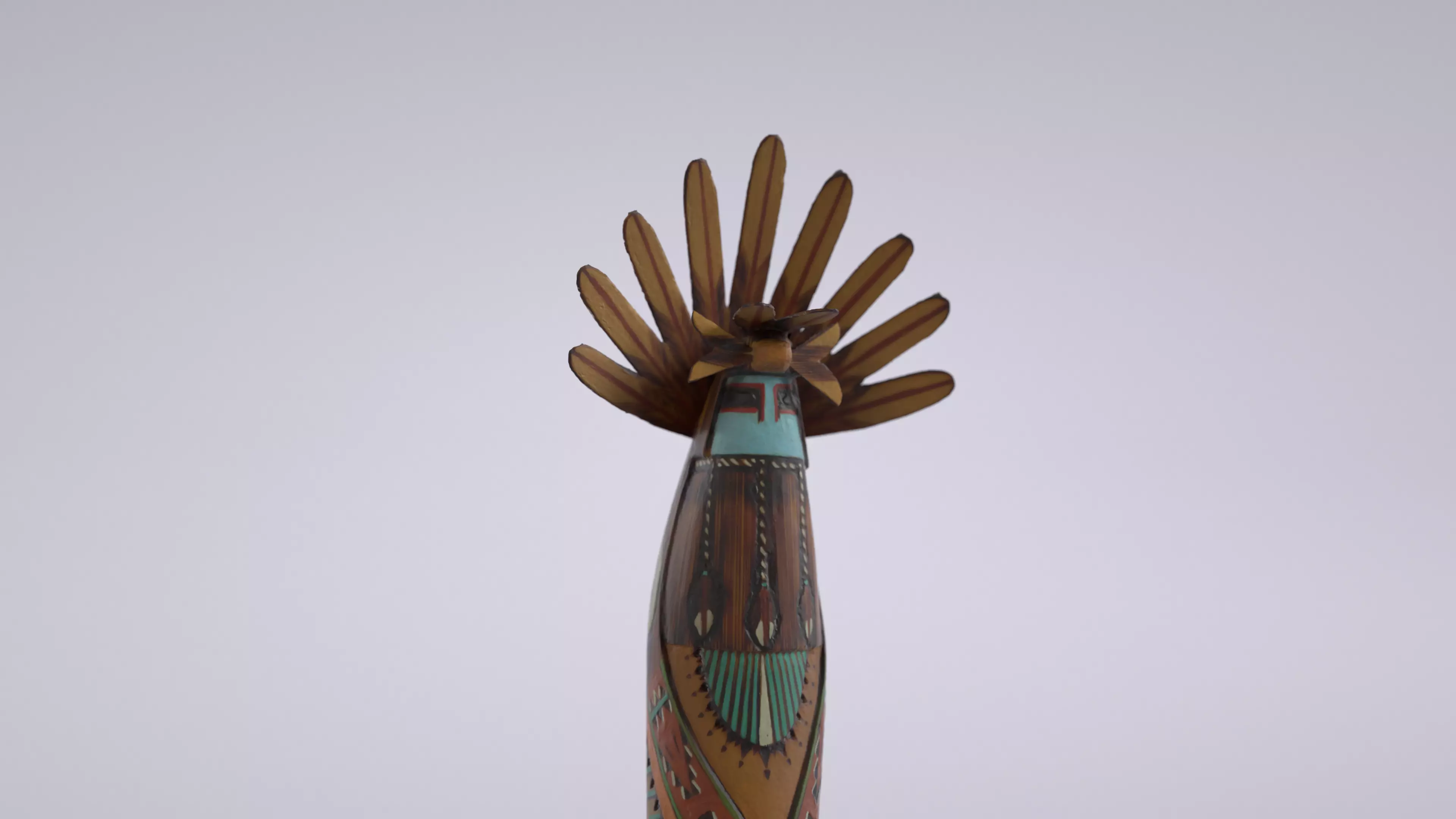 Kachina Doll 001 Low-poly 3D model_0