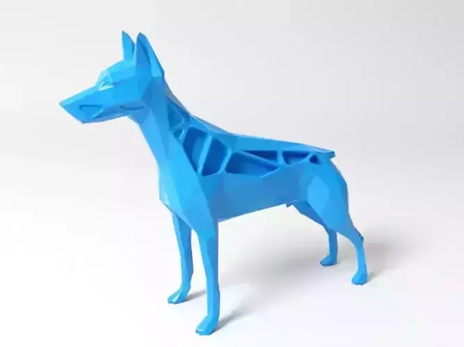 Polygon Doberman Pinscher