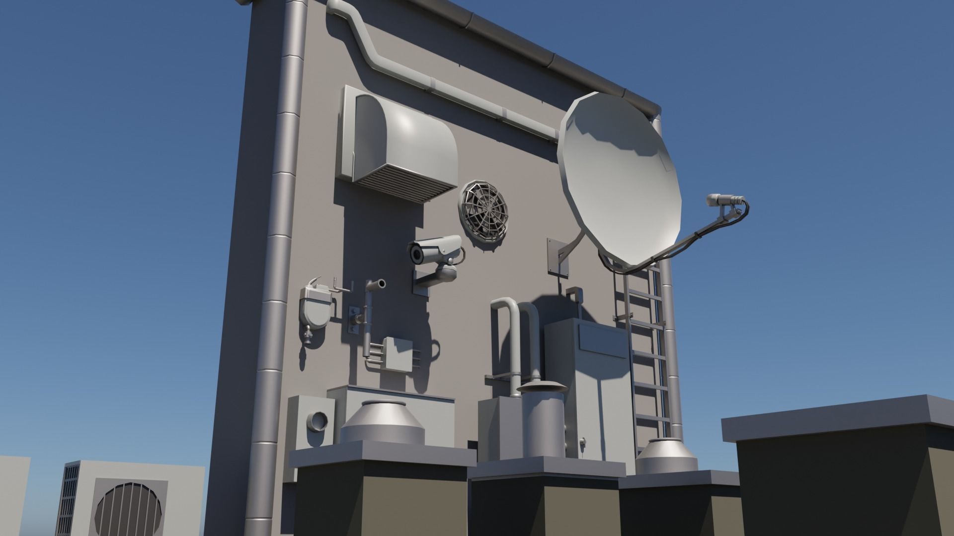 46 Roof Dressing Base Mesh Models Low-poly 3D model_9