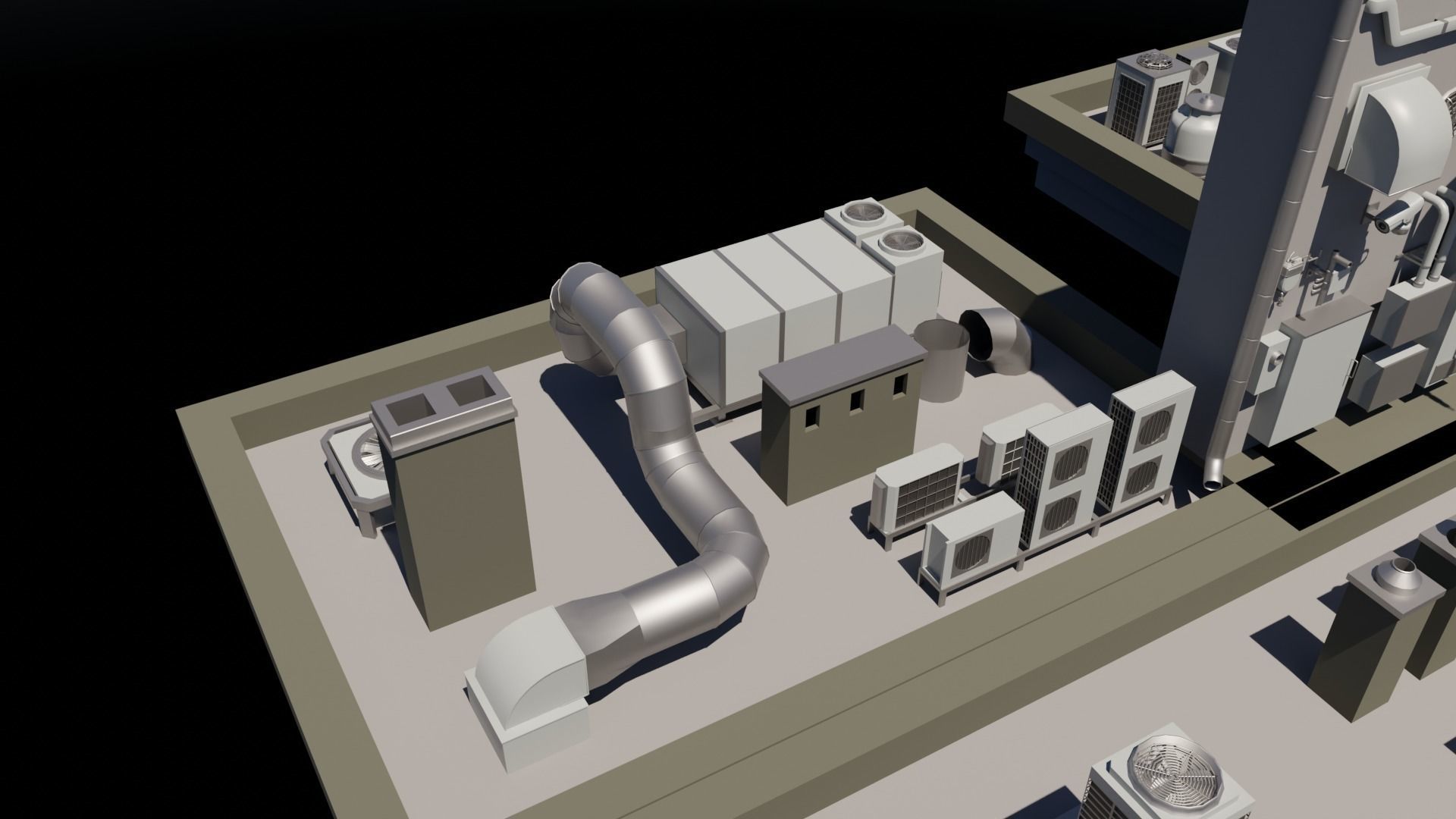 46 Roof Dressing Base Mesh Models Low-poly 3D model_14