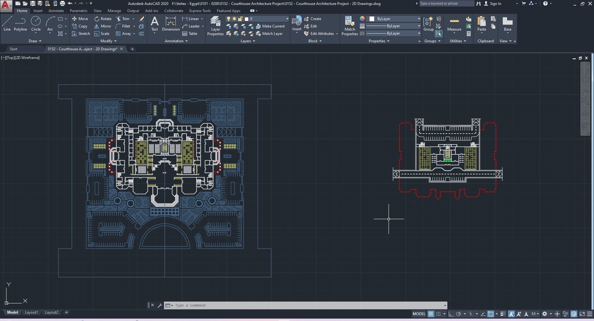 0152 - Courthouse Architecture Project - 2D Drawings-3D Files 3D model_34