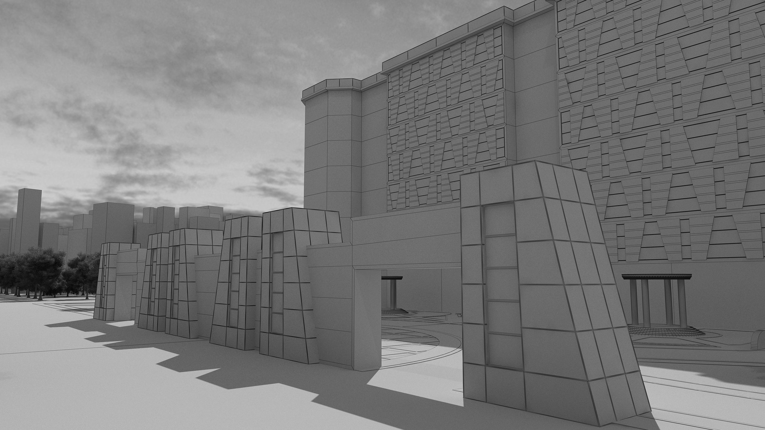 0152 - Courthouse Architecture Project - 2D Drawings-3D Files 3D model_28