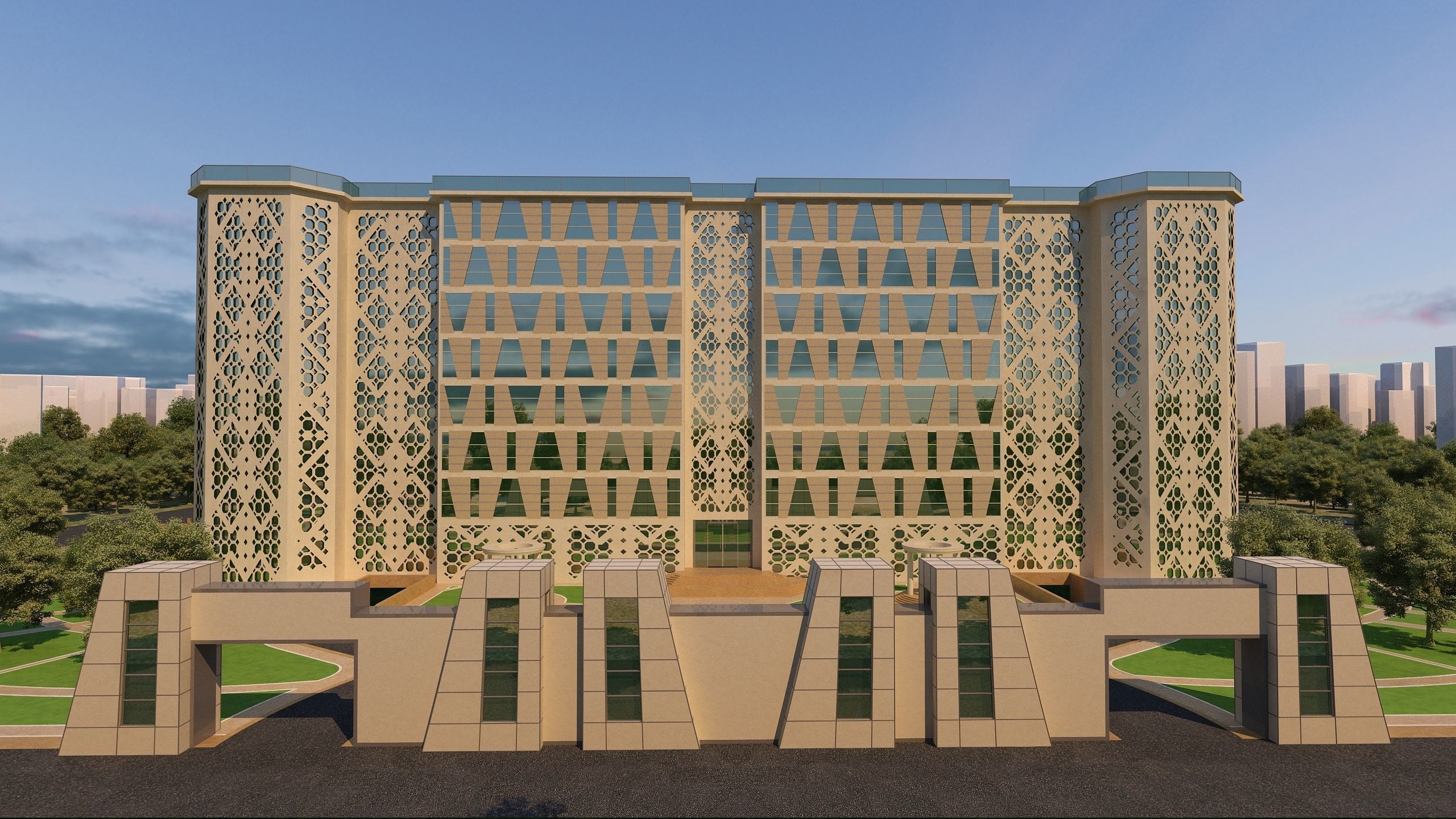 0152 - Courthouse Architecture Project - 2D Drawings-3D Files 3D model_10