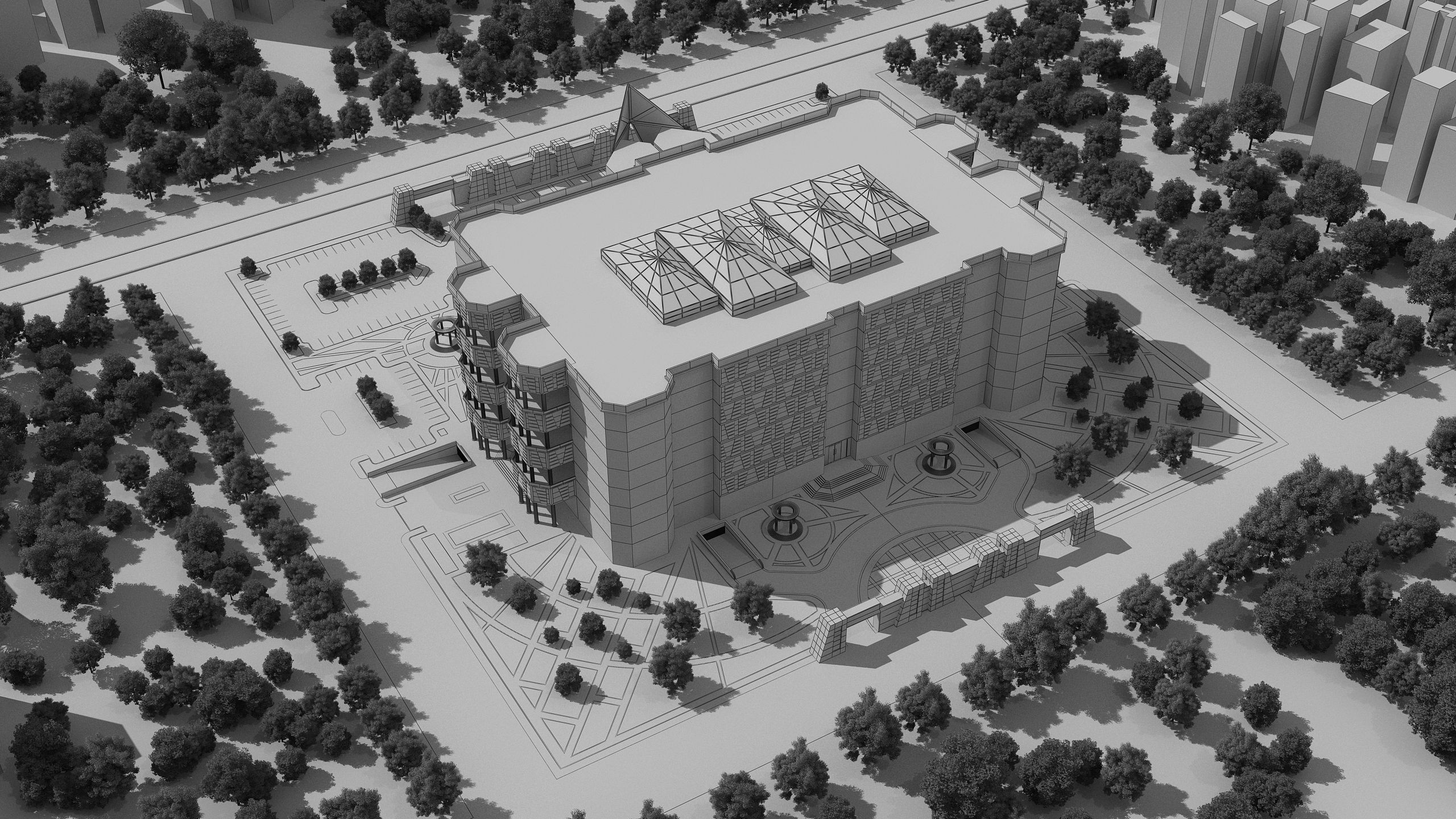 0152 - Courthouse Architecture Project - 2D Drawings-3D Files 3D model_18