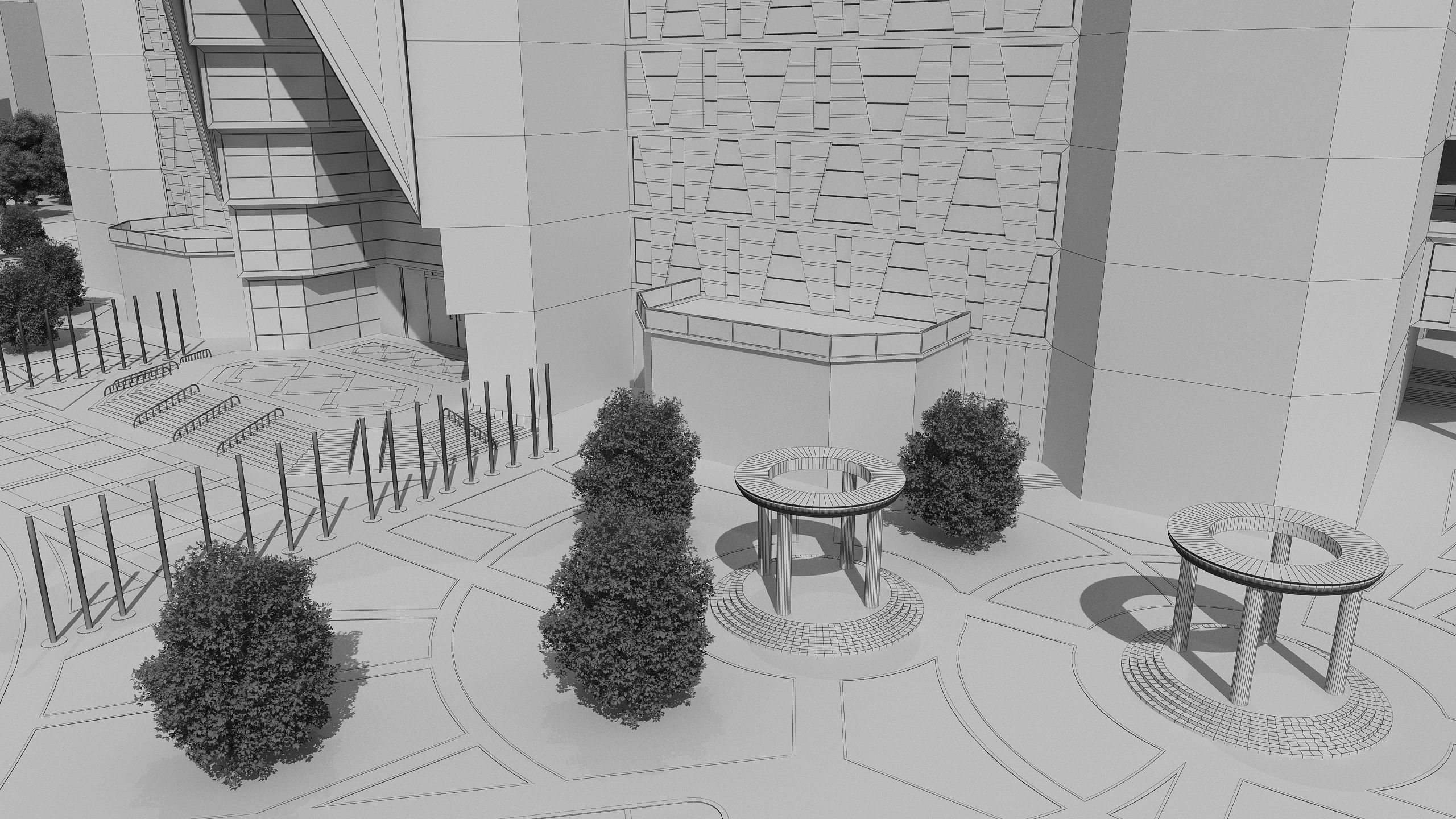 0152 - Courthouse Architecture Project - 2D Drawings-3D Files 3D model_29