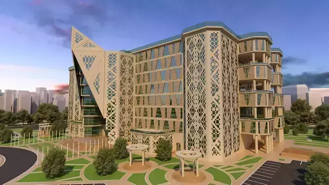 0152 - Courthouse Architecture Project - 2D Drawings-3D Files 3D model