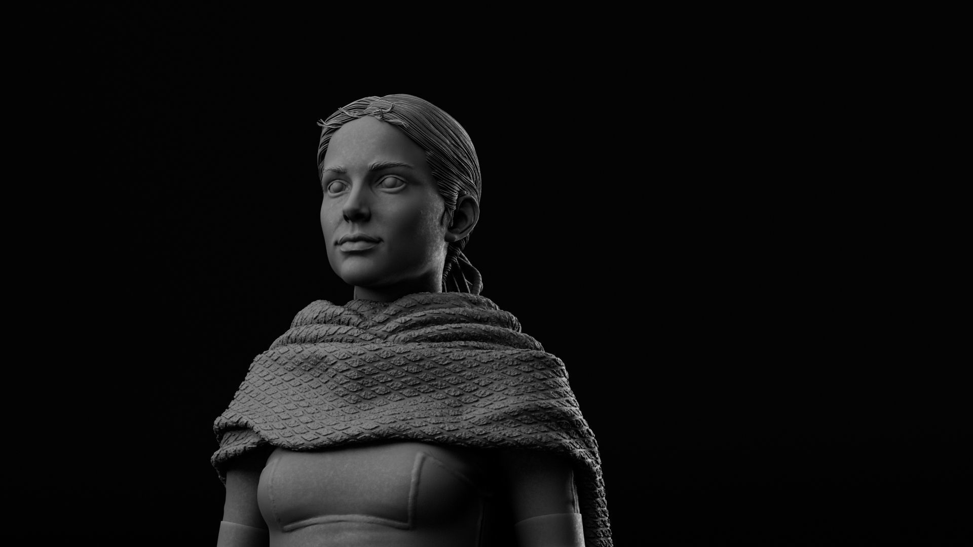 Natalie Portman - Padme Amidala - Star Wars Episode II 3D print model_4