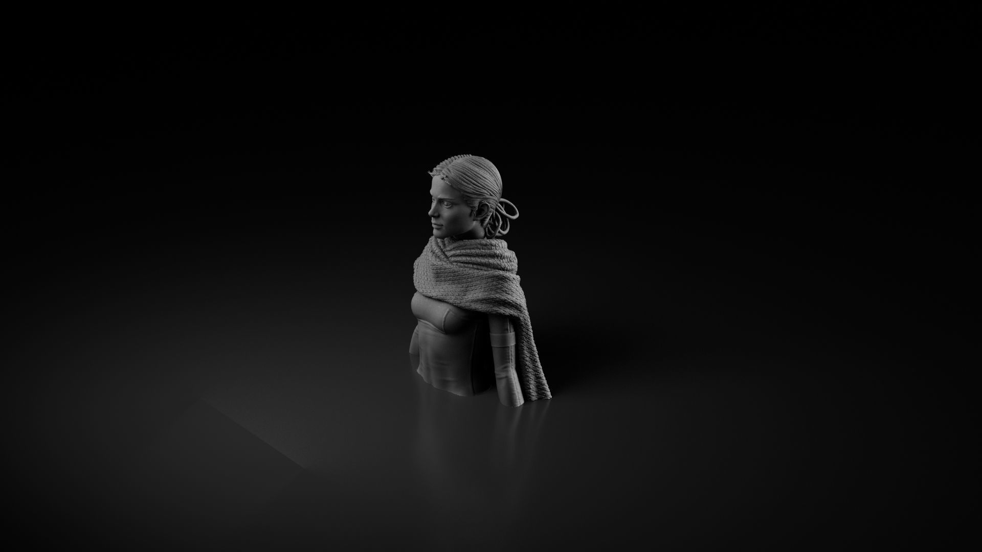 Natalie Portman - Padme Amidala - Star Wars Episode II 3D print model_17