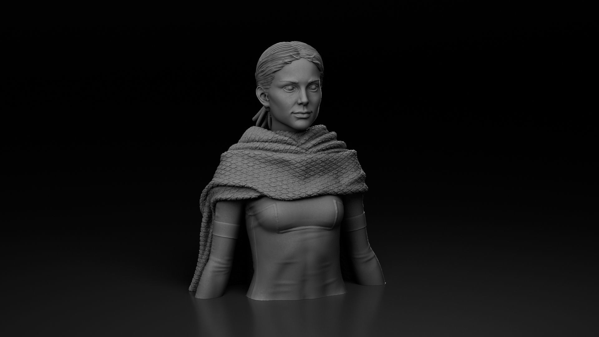 Natalie Portman - Padme Amidala - Star Wars Episode II 3D print model_20