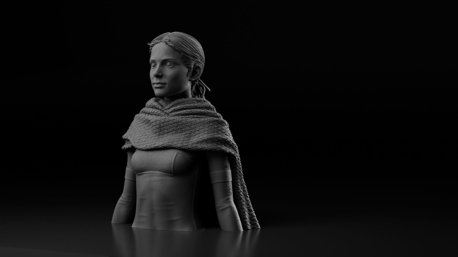 Natalie Portman - Padme Amidala - Star Wars Episode II 3D print model_3