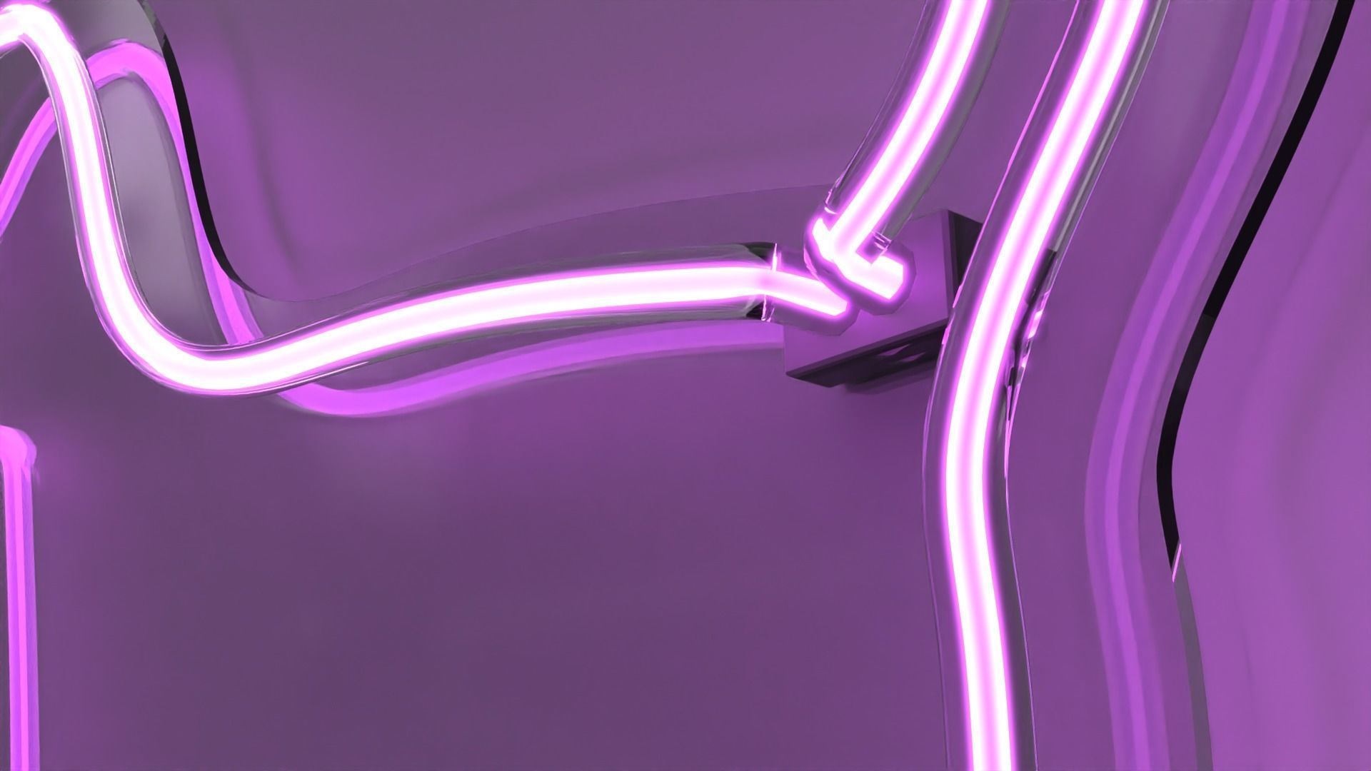 Dog 2 - Neon Sign 3D model_2