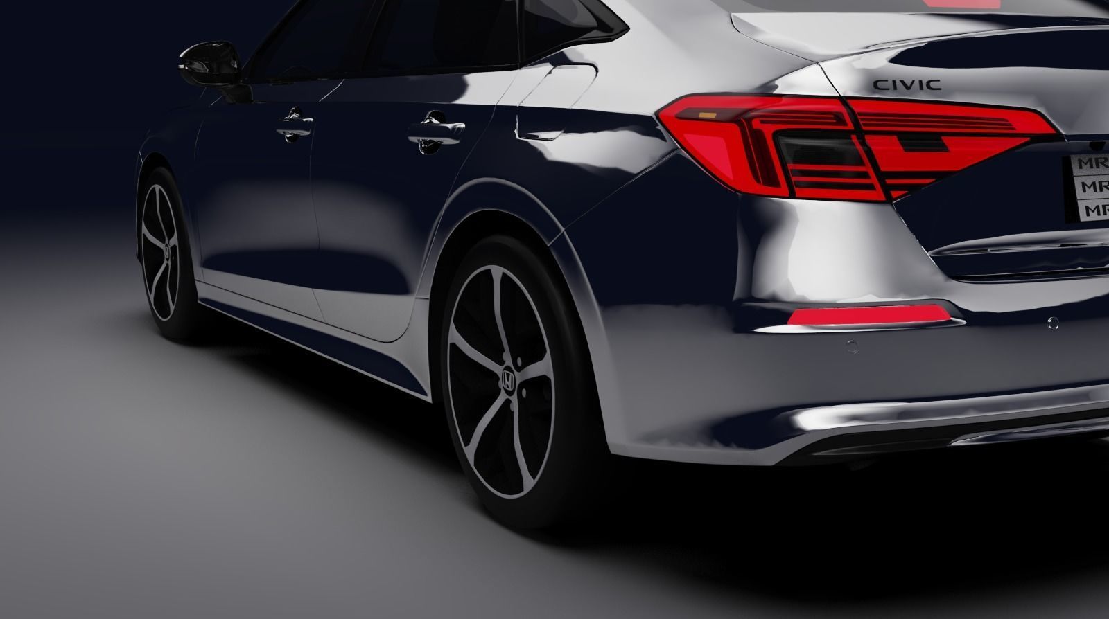 Honda Civic 2022 3D model_2