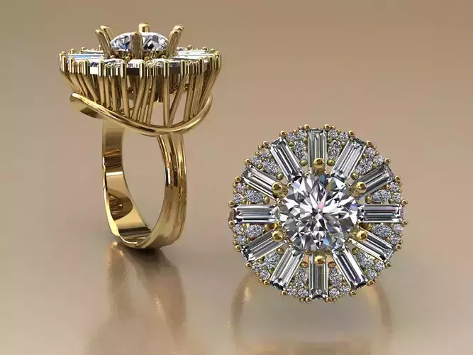 ring-cluster ring 3D print model