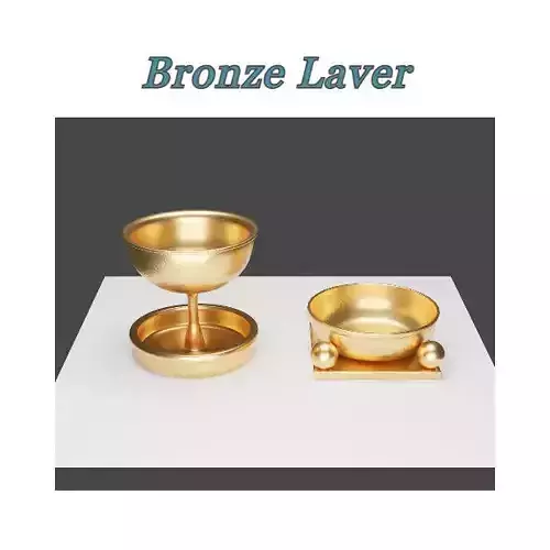 Bronze Lavers Low-poly 3D model