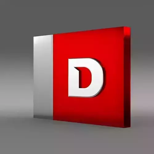 Derbi one letter 3d Logo