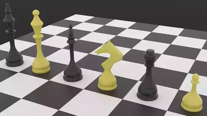 Elegant Indian Chess Pieces stl 3mf