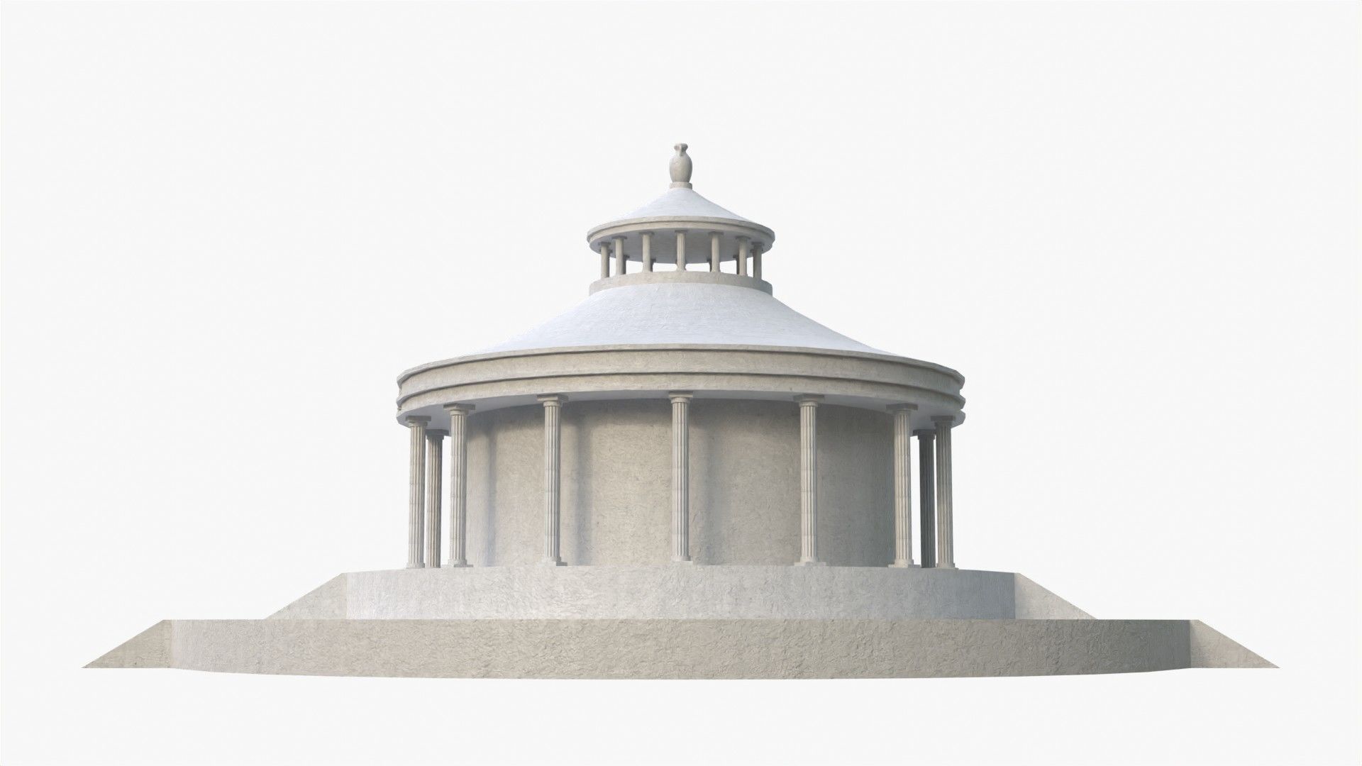ACUARIO TEMPLE - Templo de Acuario - Acuarius Low-poly 3D model_3