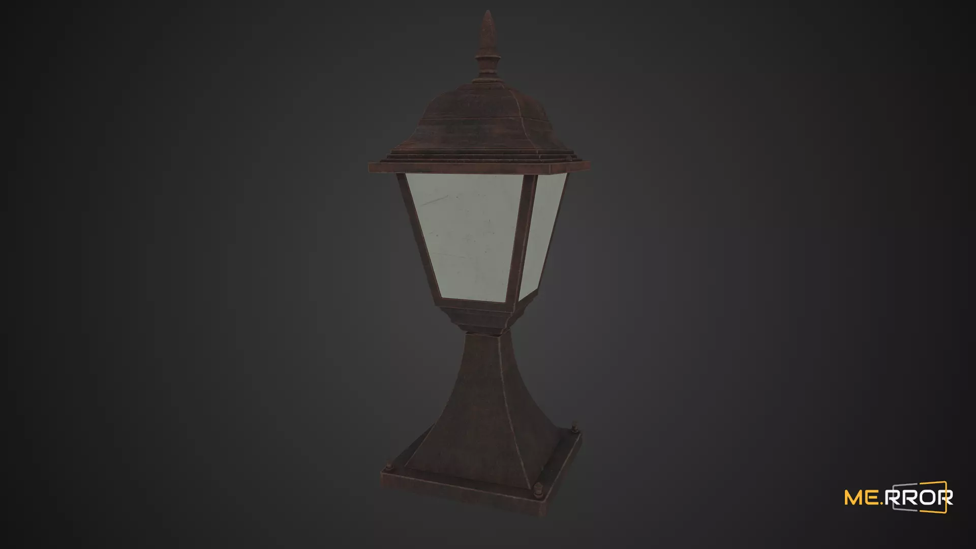 Game Ready Street Lamp Low-poly 3D model_0