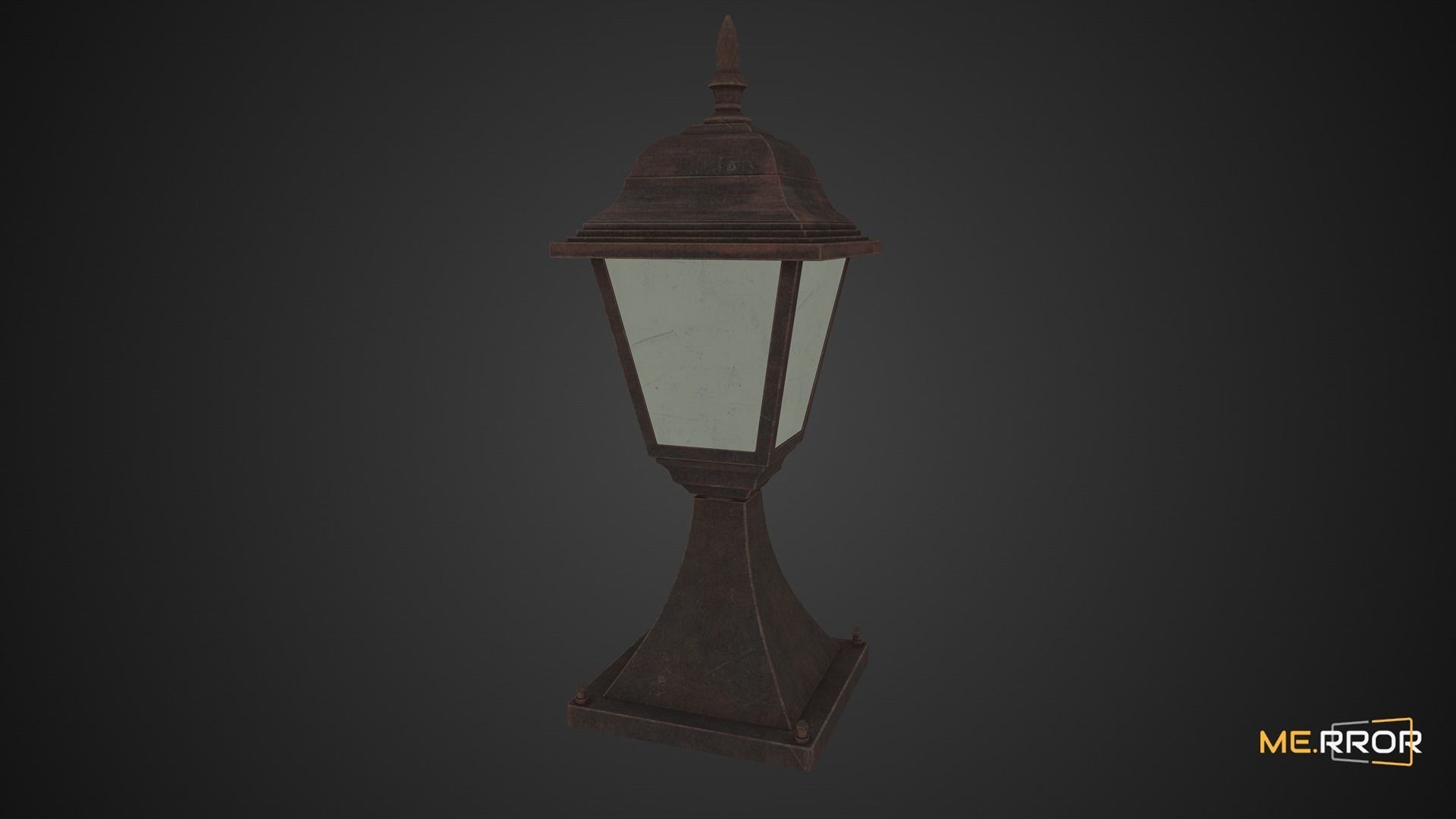 Game Ready Street Lamp Low-poly 3D model_6
