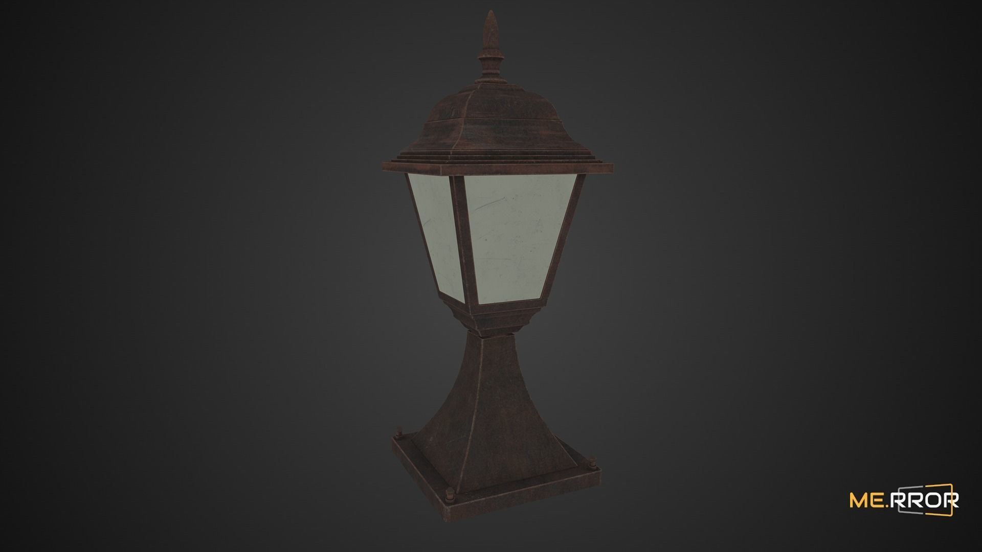 Game Ready Street Lamp Low-poly 3D model_8