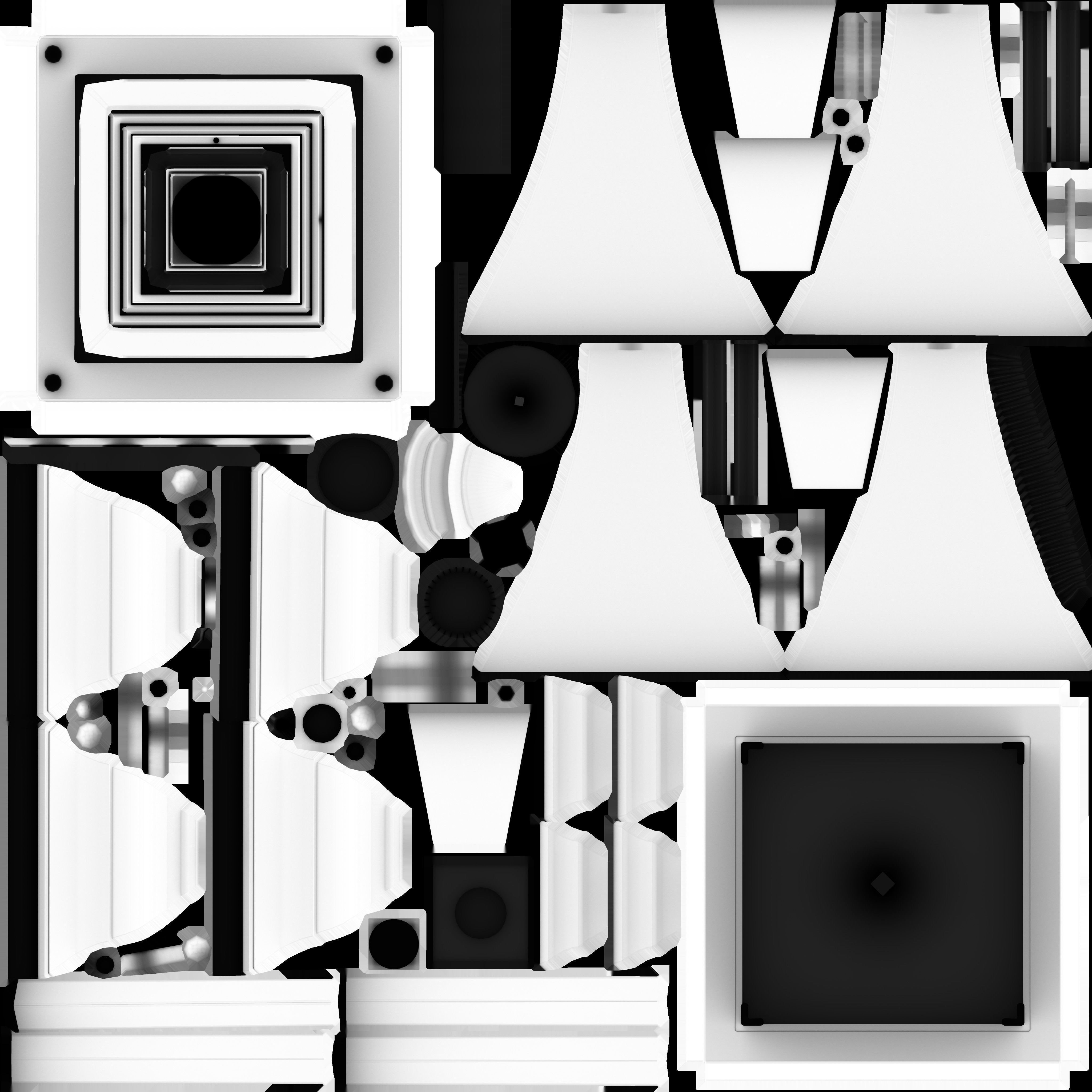 Game Ready Street Lamp Low-poly 3D model_15