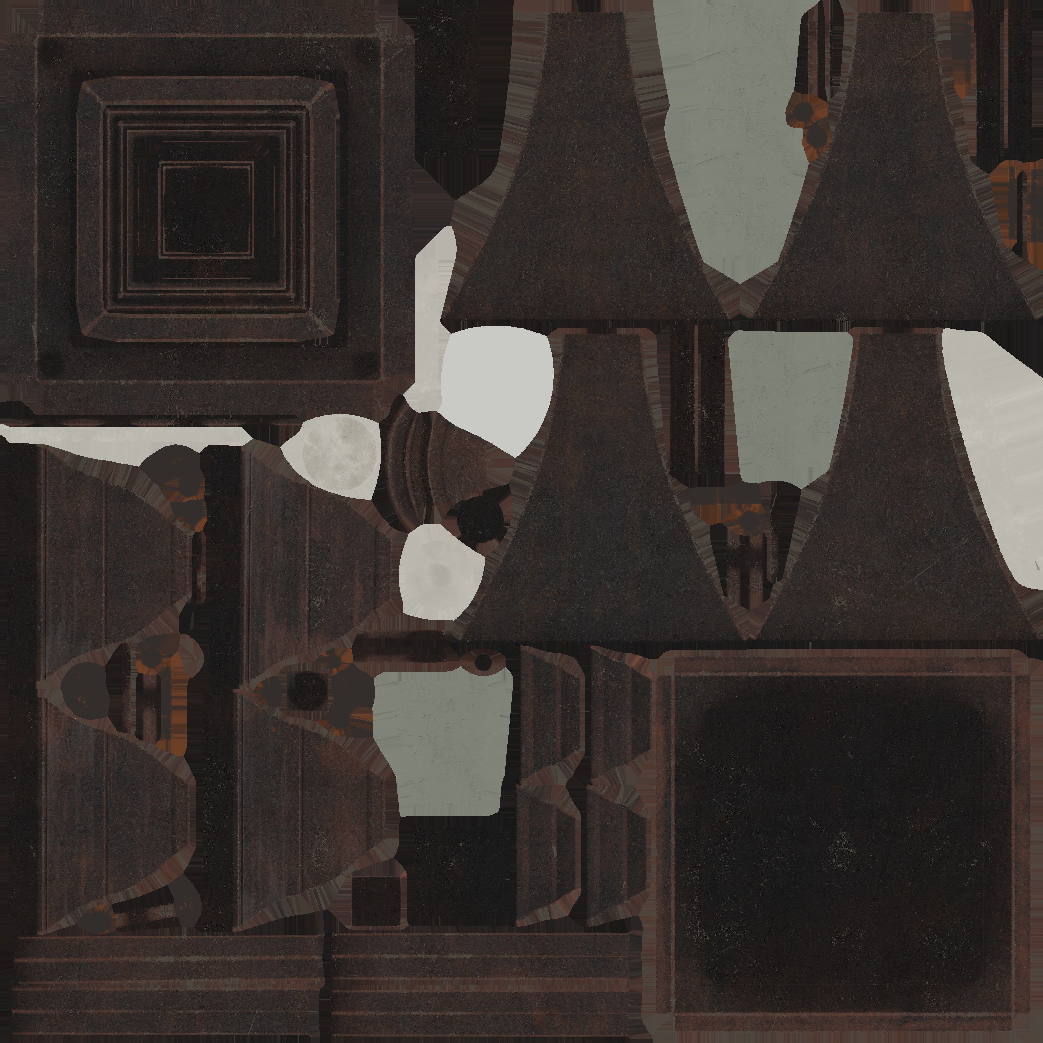 Game Ready Street Lamp Low-poly 3D model_13