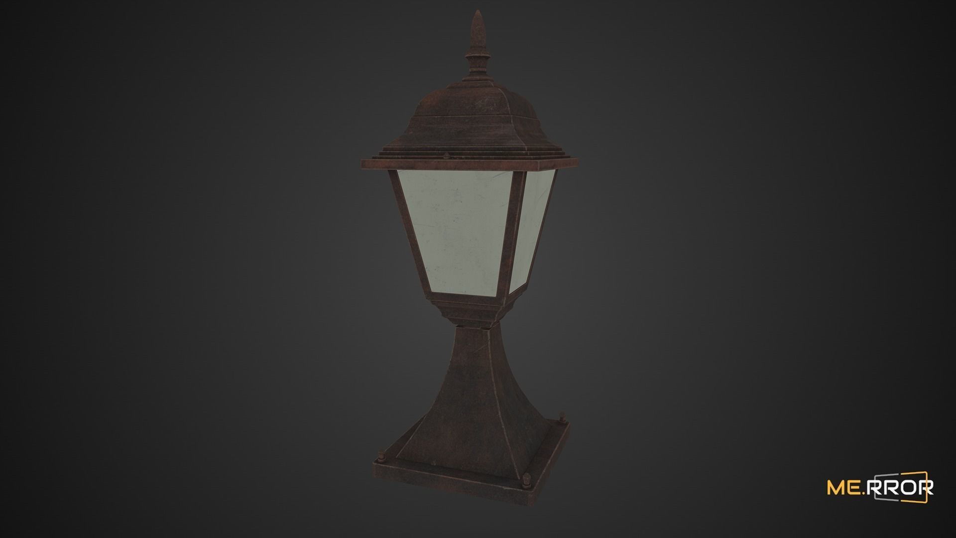 Game Ready Street Lamp Low-poly 3D model_5