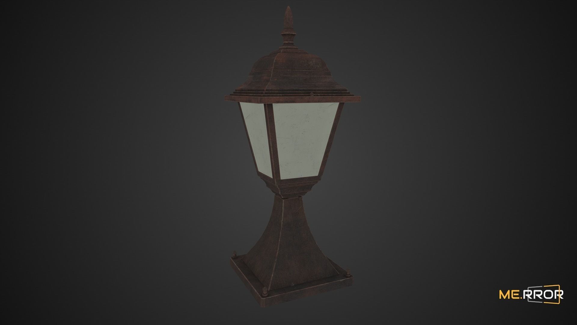 Game Ready Street Lamp Low-poly 3D model_3