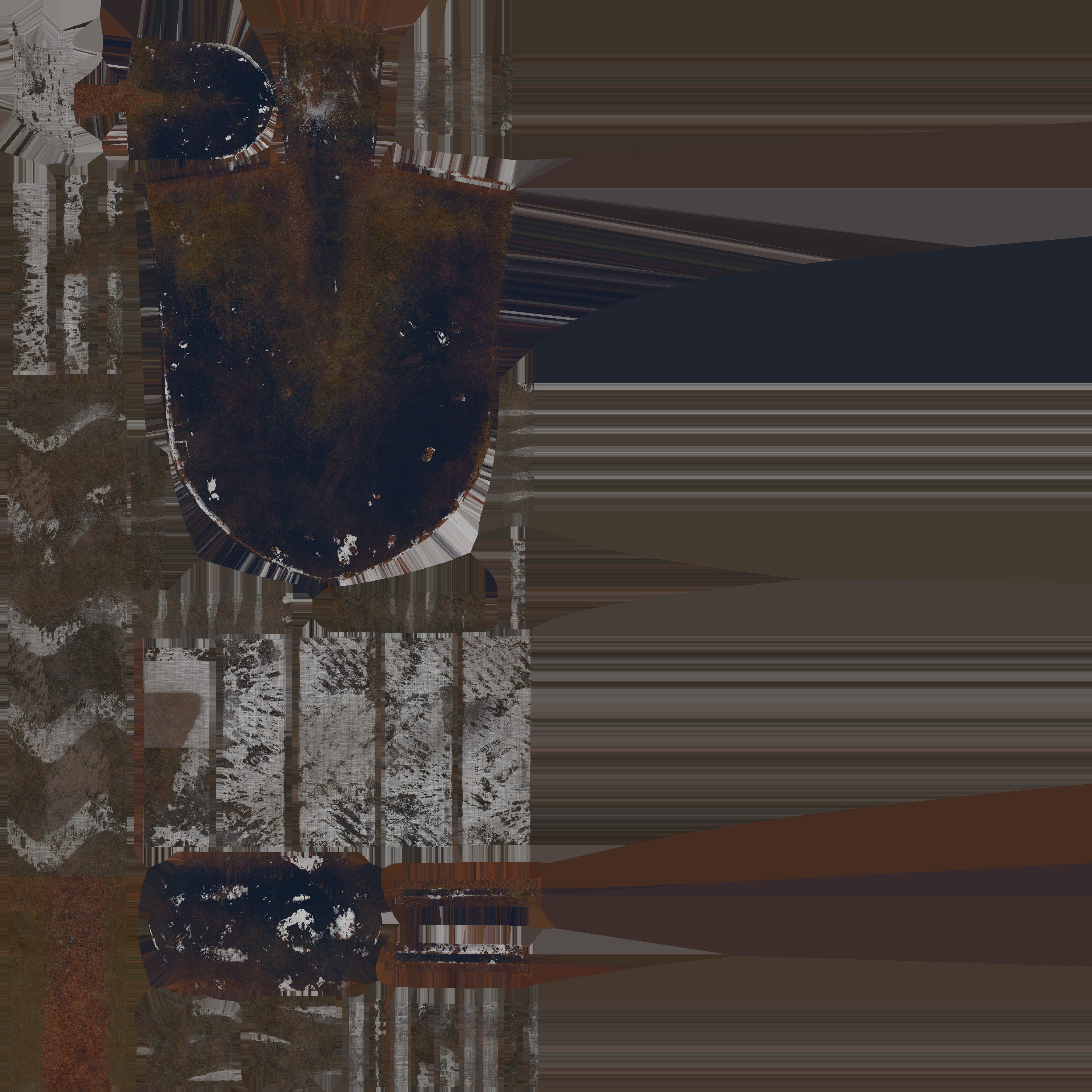 Game Ready Shovel Set Low-poly 3D model_26