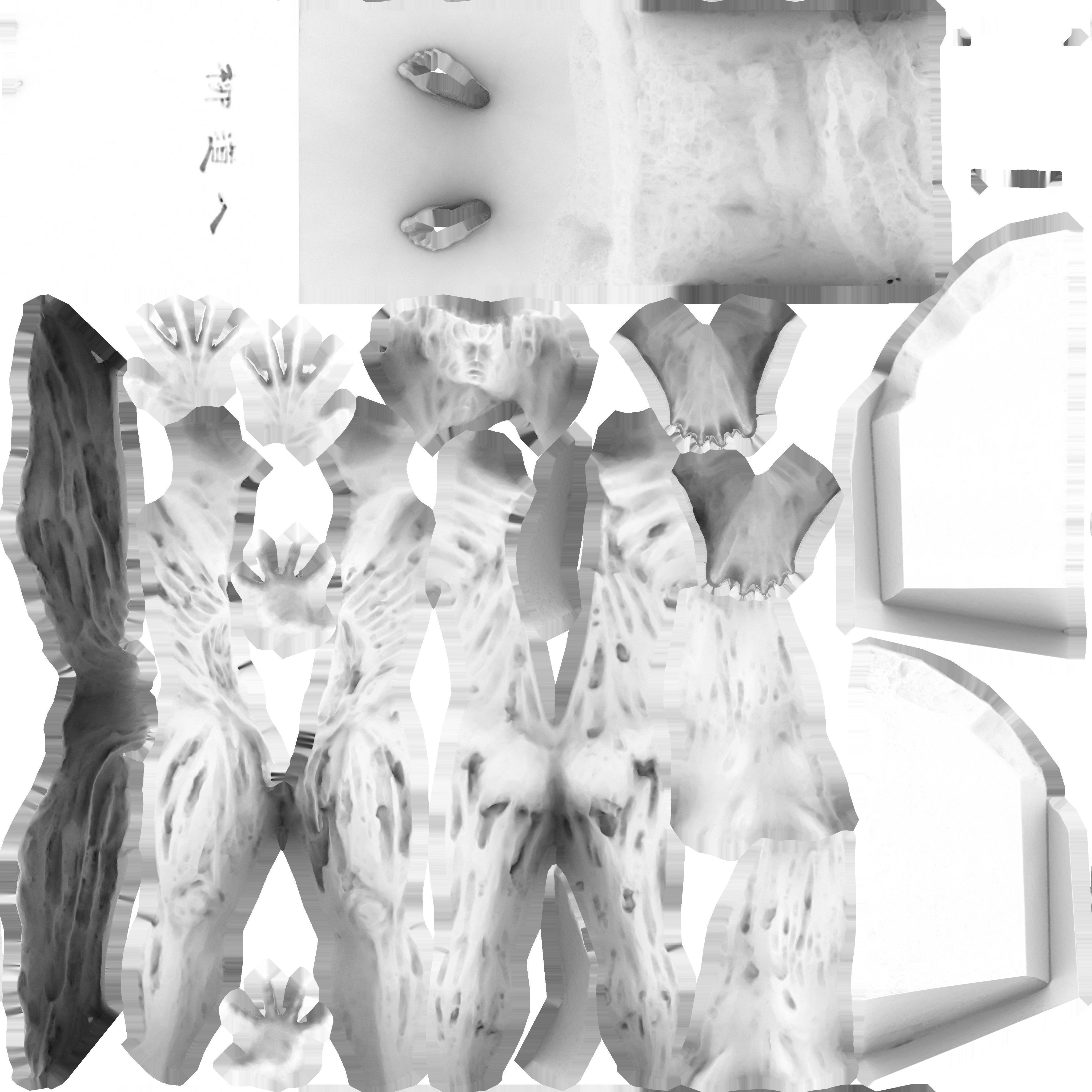 Game Ready Bronze Statue Low-poly 3D model_12