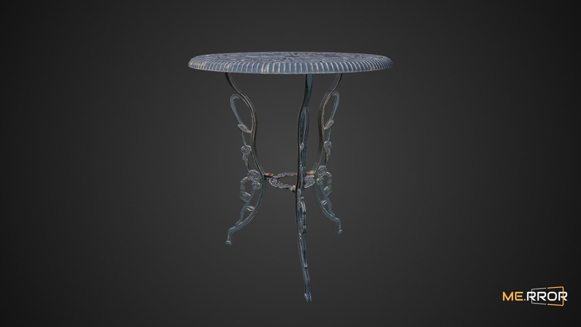 Game Ready Steel Table Low-poly 3D model_1
