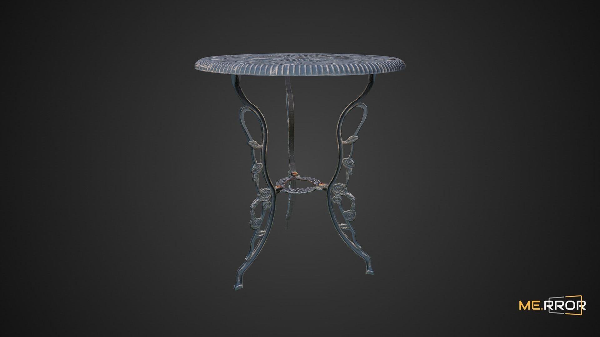 Game Ready Steel Table Low-poly 3D model_3