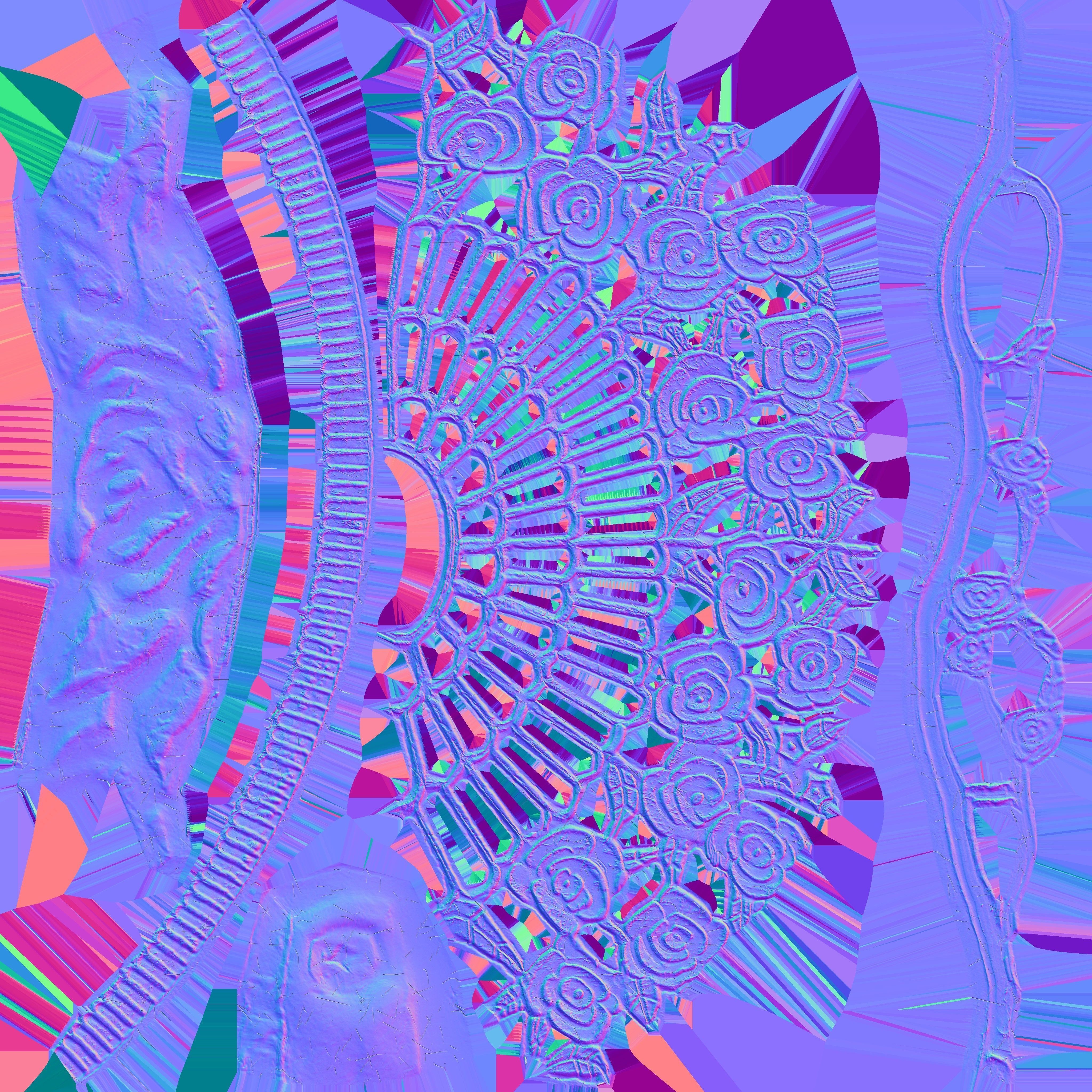 Game Ready Steel Table Low-poly 3D model_16