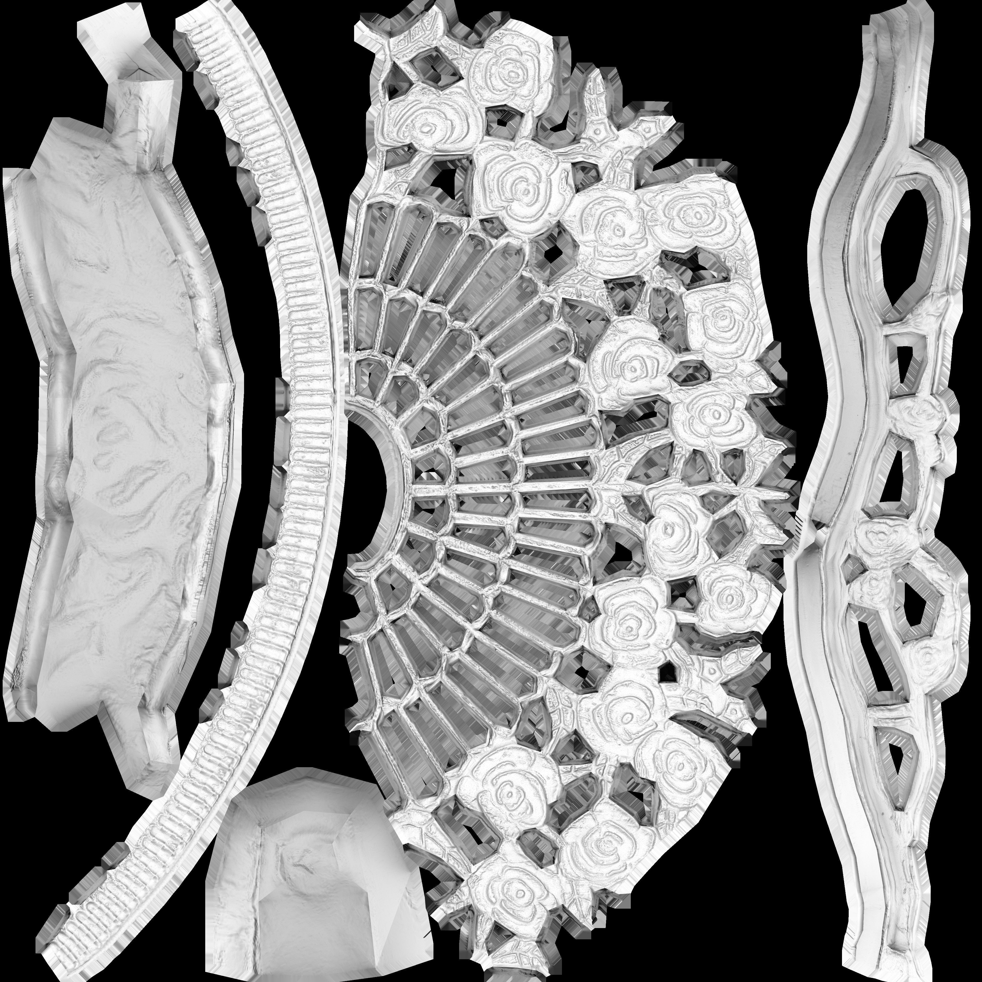 Game Ready Steel Table Low-poly 3D model_15