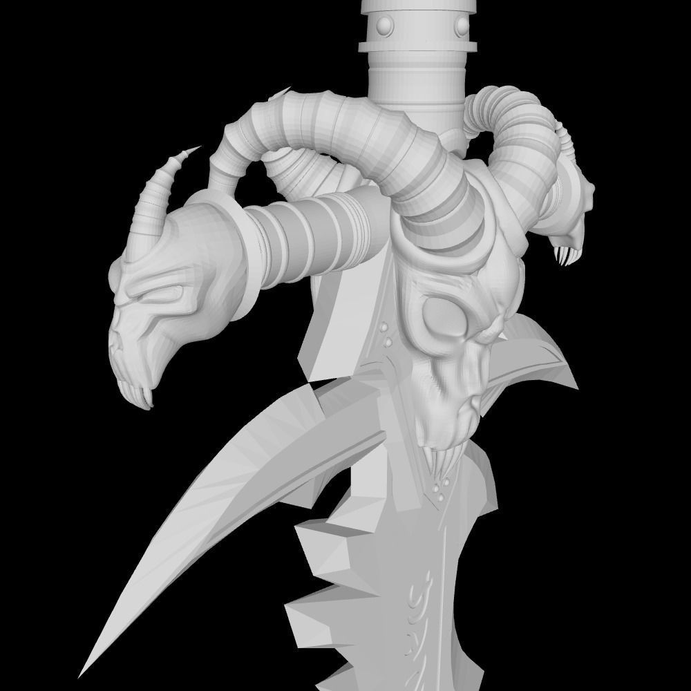 SWORD-DAGGER-LICH KING SWORD-WEAPON-TOY-KIDS SWORD-COSPLAY-ANIME 3D print model_4