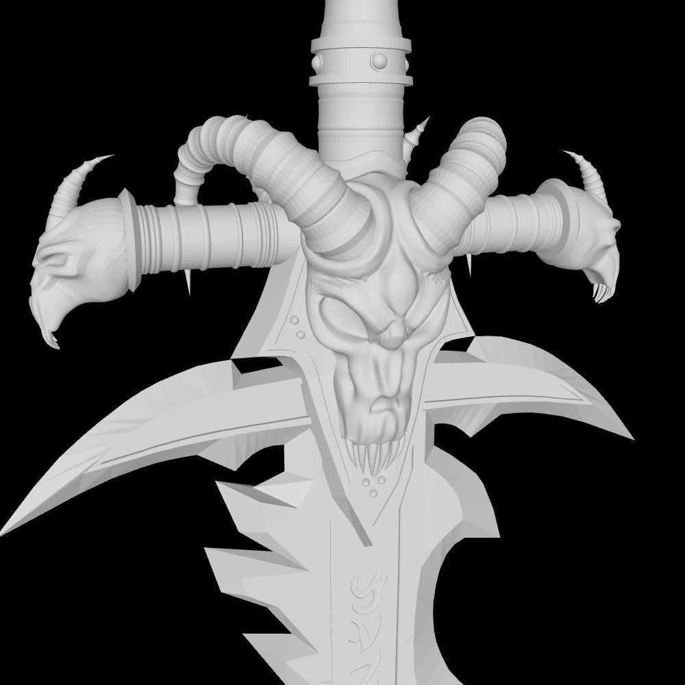 SWORD-DAGGER-LICH KING SWORD-WEAPON-TOY-KIDS SWORD-COSPLAY-ANIME 3D print model_1