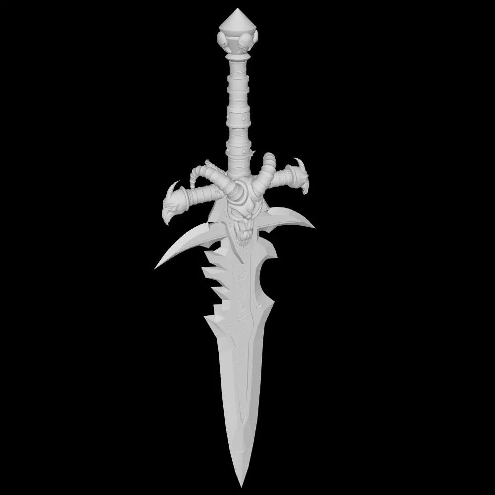 SWORD-DAGGER-LICH KING SWORD-WEAPON-TOY-KIDS SWORD-COSPLAY-ANIME 3D print model_0