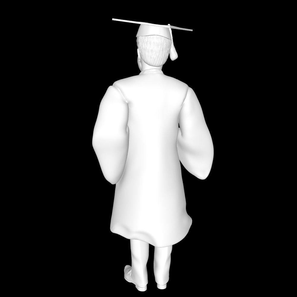 GRADUATION- GRADUATE BOY- PASSOUT- UNIVERSITY- COLLEGE-GRAD-GOWN 3D ...