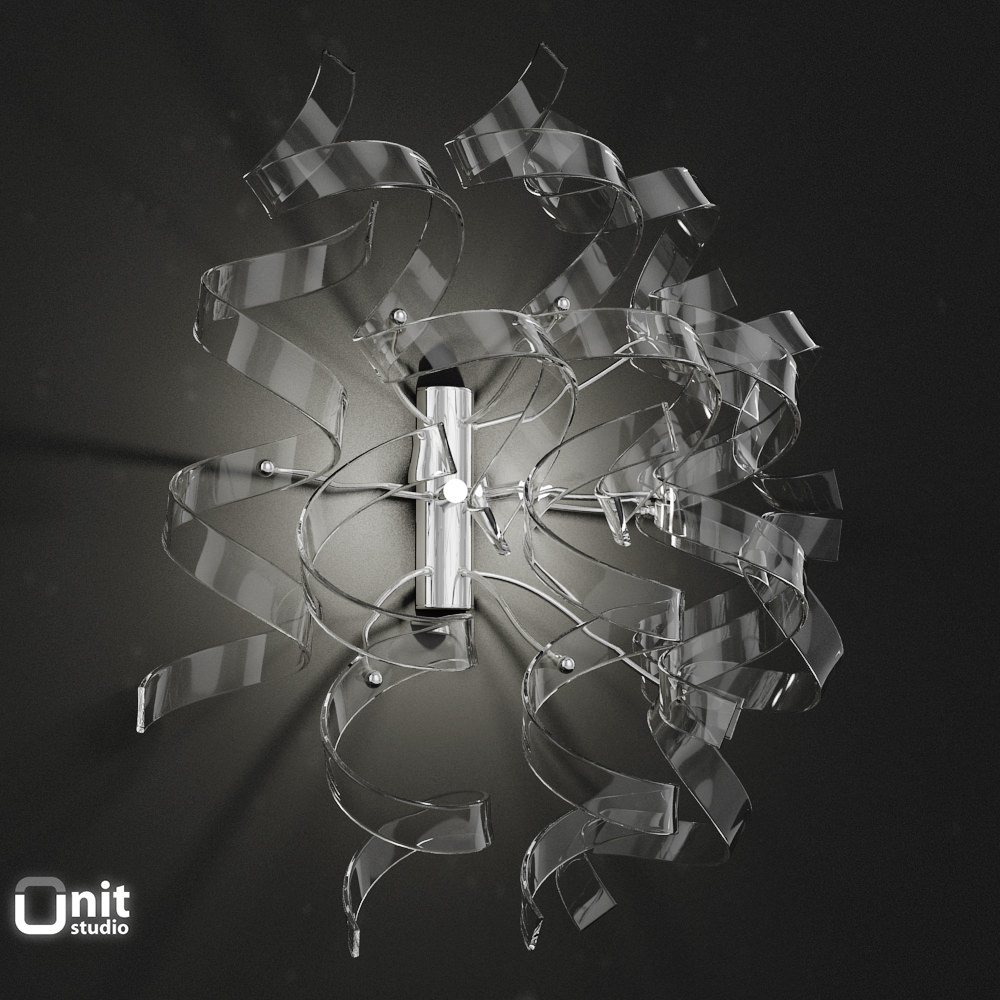 Wall light Astro MetalLux 9 pieces 3D Model MAX OBJ 3DS FBX DWG CGTrader.com
