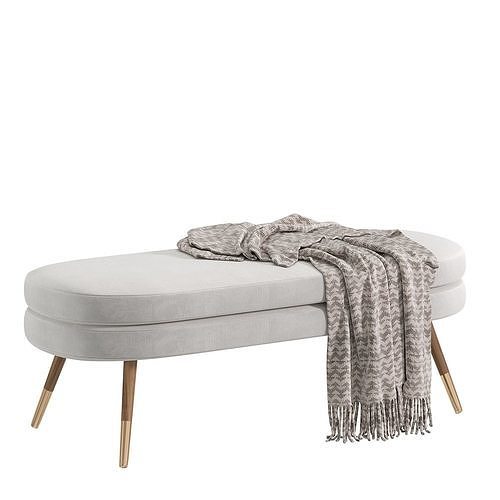 Marshmallow Double Stool 3D model 4