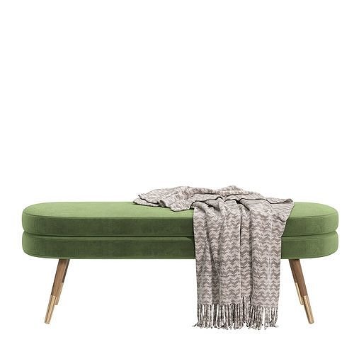 Marshmallow Double Stool 3D model 5