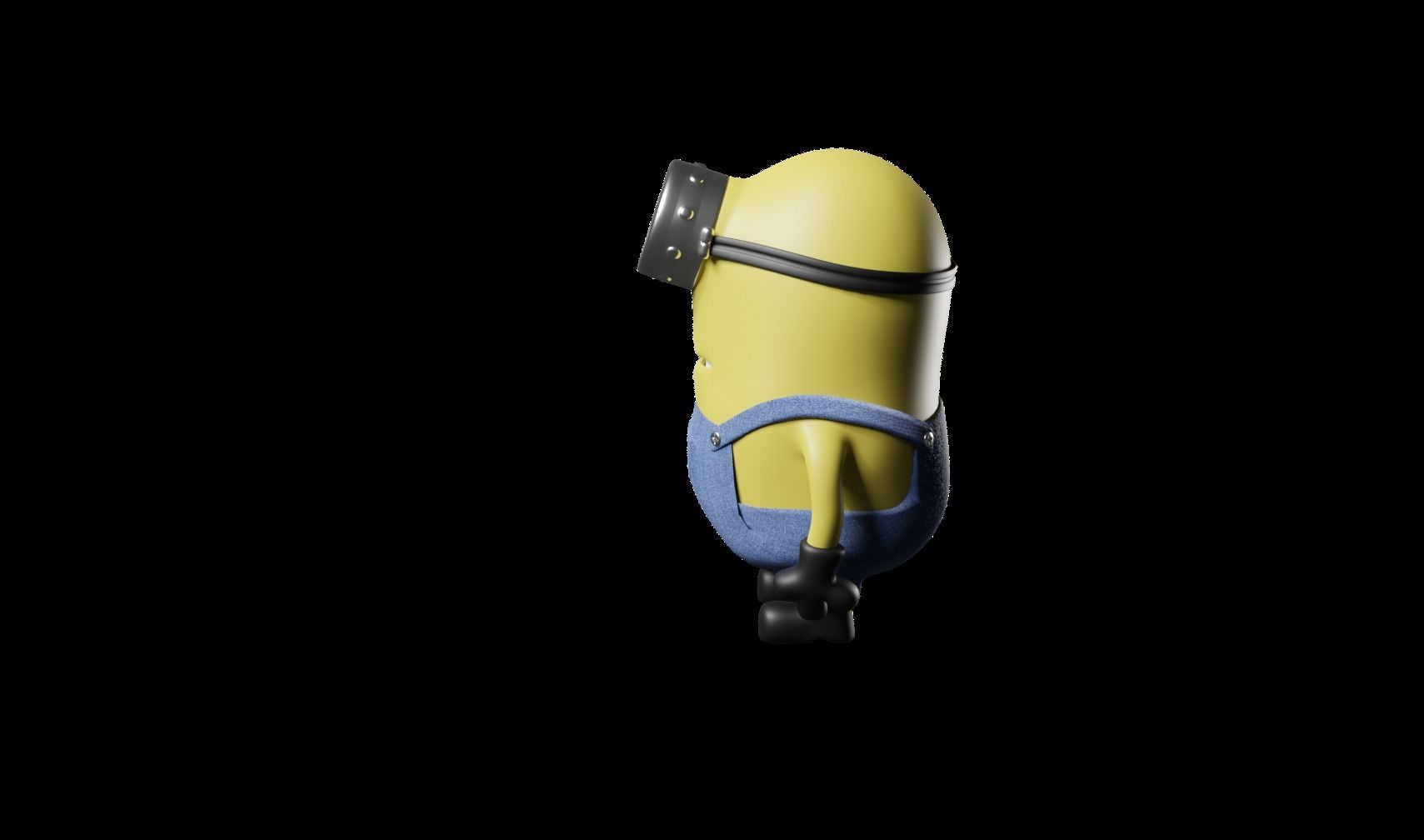 Minion  Low-poly 3D model_4