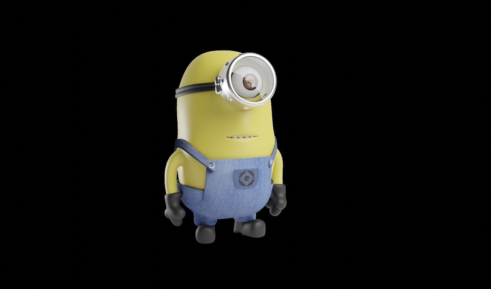 Minion  Low-poly 3D model_5